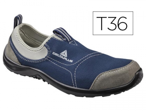 Zapatos de seguridad Deltaplus de poliester y algodon con plantilla y puntera MIAMIS1PGB36, imagen mini