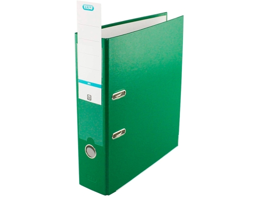 Archivador de palanca Elba top carton rigido polipropileno con rado Din A4 100202157 , verde, imagen 3 mini