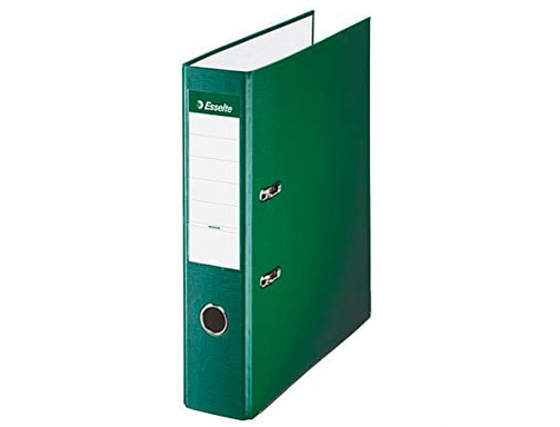 Archivador de palanca Esselte carton forrado pvc folio lomo de 75 mm 42302 , verde, imagen 2 mini
