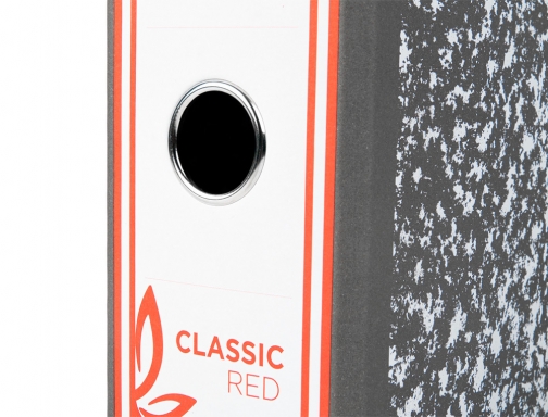 Archivador de palanca Liderpapel A4 classic red carton entrecolado sin rado lomo 37746 , gris, imagen 5 mini