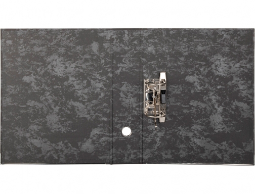 Archivador de palanca Liderpapel carton forrado folio jaspeado negro con caja classic 58605 , gris, imagen 3 mini