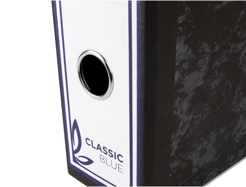 Archivador de palanca Liderpapel cuarto classic blue sin rado lomo 80mm negro 37713, imagen 5 mini