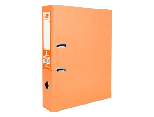 Archivador de palanca Liderpapel folio documenta forrado pvc con rado lomo 75mm 59485 , naranja, imagen 2 mini