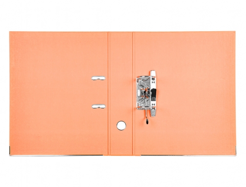 Archivador de palanca Liderpapel folio documenta forrado pvc con rado lomo 75mm 59485 , naranja, imagen 4 mini