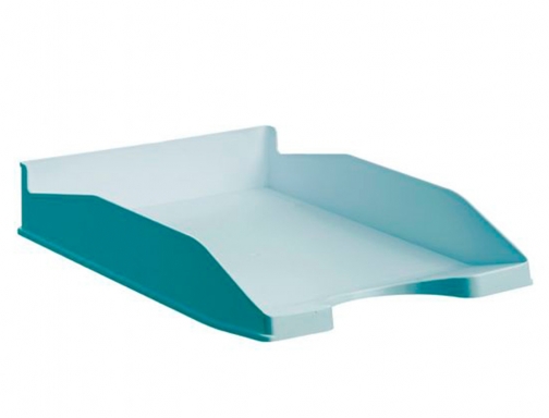 Bandeja sobremesa Archivo 2000 ecogreen plastico 100% reciclado apilable formatos Din A4 742 AZ PS , azul pastel, imagen 2 mini