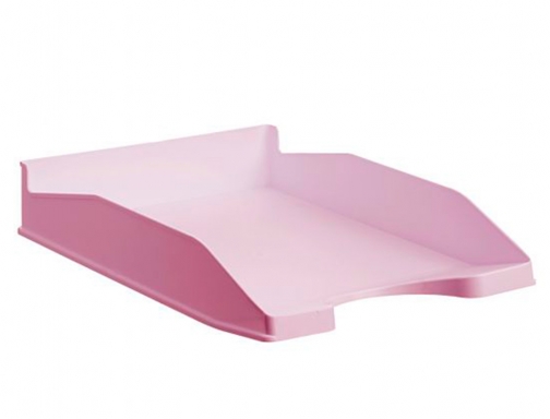 Bandeja sobremesa Archivo 2000 ecogreen plastico 100% reciclado apilable formatos Din A4 742 RS PS , rosa pastel, imagen 2 mini