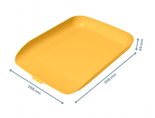 Bandeja sobremesa plastico Leitz cosy amarillo 268x126x358 mm 53580019, imagen 4 mini