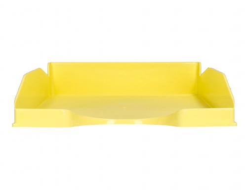 Bandeja sobremesa plastico Q-connect amarillo pastel opaco 240x70x340mm KF17162, imagen 3 mini