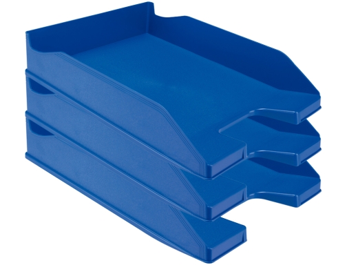 Bandeja sobremesa plastico Q-connect azul opaco 240x70x340 mm KF04191, imagen 2 mini