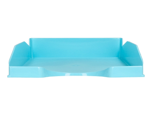 Bandeja sobremesa plastico Q-connect celeste opaco 240x70x340mm KF17160, imagen 3 mini