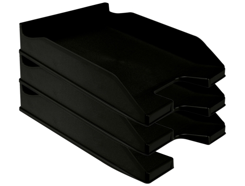 Bandeja sobremesa plastico Q-connect negro opaco 240x70x340 mm KF04189, imagen 2 mini