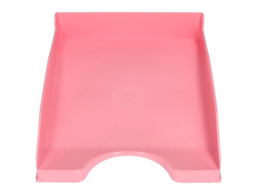 Bandeja sobremesa plastico Q-connect rosa pastel opaco 240x70x340mm KF17161, imagen 4 mini