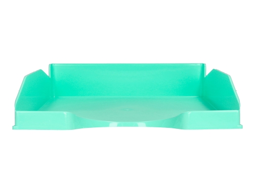 Bandeja sobremesa plastico Q-connect verde menta opaco 240x70x340mm KF17159, imagen 3 mini