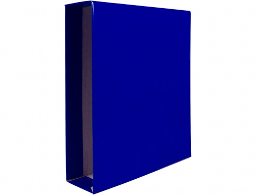 Caja archivador Liderpapel de palanca carton folio documenta lomo 75mm color azul 72769, imagen 3 mini