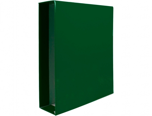 Caja archivador Liderpapel de palanca carton folio documenta lomo 75mm color verde 72770, imagen 3 mini