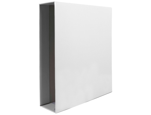 Caja funda para archivador de palanca Folio color blanco, Liderpapel lomo ancho 72774, imagen 2 mini