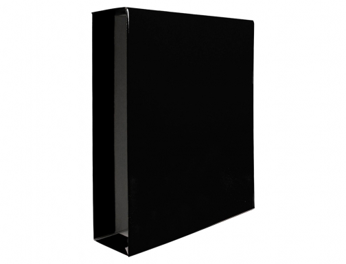 Caja archivador Liderpapel de palanca carton din-A4 documenta lomo 75mm color negro 72775, imagen 2 mini