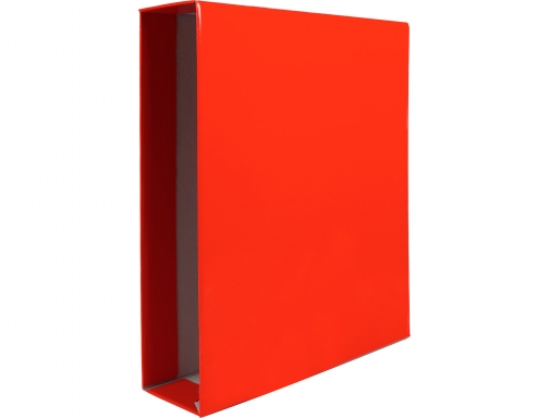 Caja archivador Liderpapel de palanca carton Din A4 documenta lomo 75mm color 72776 , rojo, imagen 2 mini