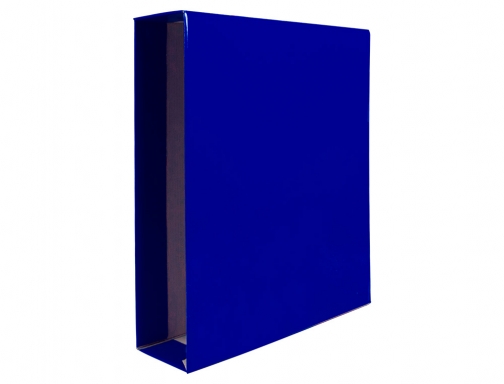 Caja archivador Liderpapel de palanca carton Din A4 documenta lomo 75mm color 72777 , azul, imagen 2 mini