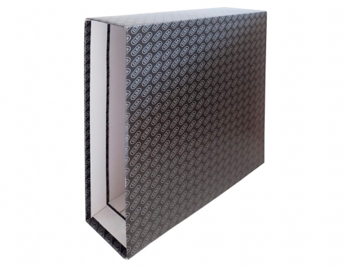 Caja archivador de palanca carton forrado Elba folio lomo 85 mm negro 100580161, imagen 2 mini