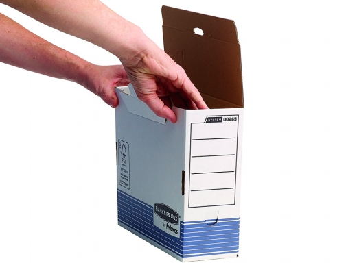 Caja archivo definitivo liderpapel ecouse cartón 100% reciclado