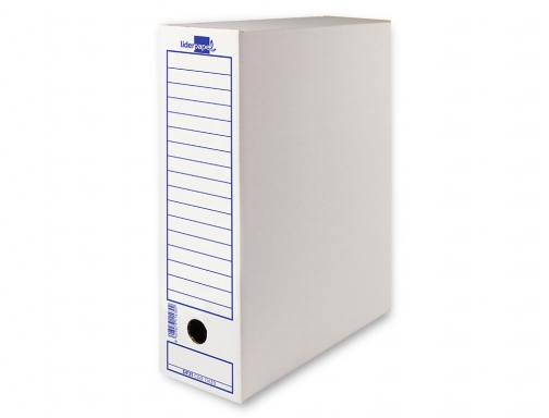 Caja archivo definitivo Liderpapel ecouse carton 100% reciclado 103 cuarto 278x213x105mm 325g 15076 , blanco, imagen 2 mini