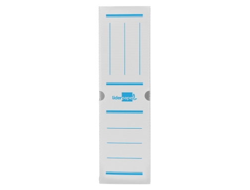 Caja archivo definitivo plastico Liderpapel blanco 360x260x100 mm 16447, imagen 3 mini