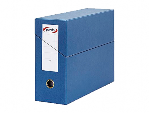 Caja transferencia Pardo folio forrado extra doble lomo 80 mm estuche interior 245703 , azul, imagen 2 mini