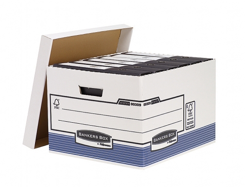 Cajon Fellowes carton reciclado para almacenamiento de archivo capacidad 4 cajas de 0026101, imagen 2 mini