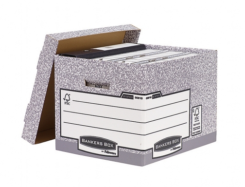 Cajon Fellowes carton reciclado para almacenamiento de archivo capacidad 4 cajas de 00810-FFEU, imagen 2 mini