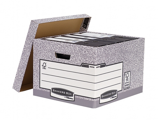 Cajon Fellowes carton reciclado para almacenamiento de archivo capacidad 4 cajas de 01810-FFEU, imagen 2 mini