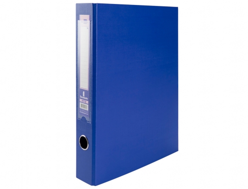 Carpeta de 2 anillas 40mm mixtas Liderpapel folio carton forrado paper coat 25077 , azul, imagen 2 mini