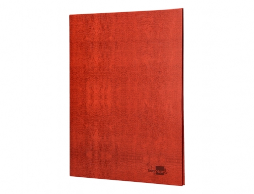 Carpeta de 2 anillas 40mm mixtas Liderpapel folio carton cuero forrado compresor 25248, imagen 4 mini
