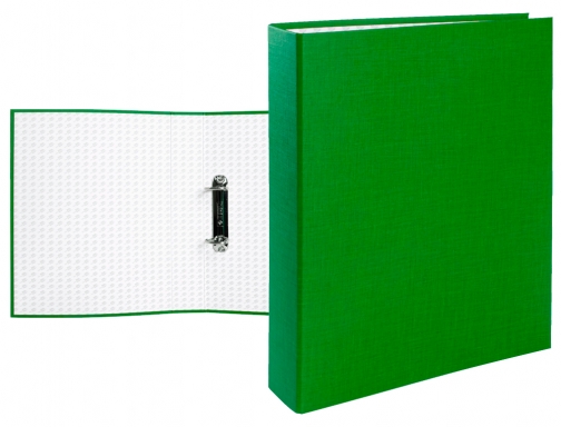 Carpeta de 2 anillas 40mm mixtas Liderpapel folio carton forrado paper coat 25306 , verde, imagen 2 mini