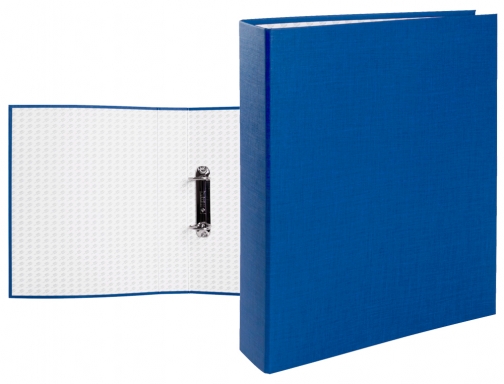 Carpeta de 2 anillas 40mm mixtas Liderpapel folio carton forrado paper coat 25308 , azul, imagen 2 mini