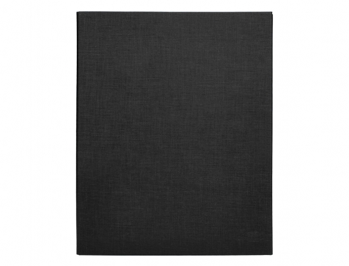 Carpeta de 4 anillas 25mm mixtas Liderpapel folio carton forrado paper coat 25558 , negro, imagen 3 mini