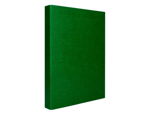 Carpeta de 4 anillas 25mm mixtas Liderpapel folio cartonforrado paper coat verde 25559, imagen 4 mini