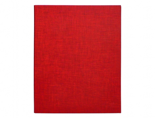 Carpeta de 4 anillas 25mm mixtas Liderpapel folio carton forrado paper coat 25560 , rojo, imagen 3 mini