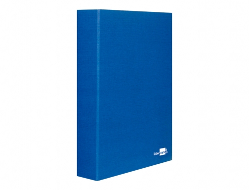 Carpeta de 4 anillas 25mm mixtas Liderpapel folio carton forrado paper coat 25561 , azul, imagen 2 mini