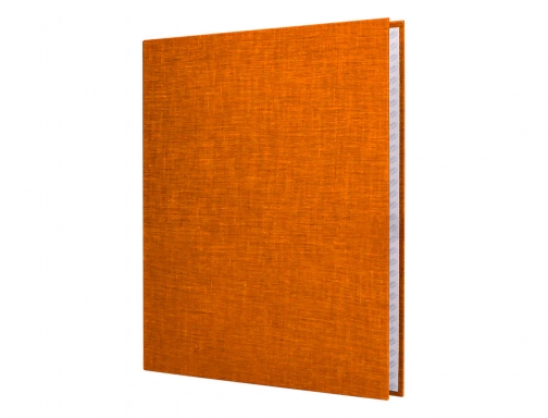 Carpeta de 4 anillas 25mm mixtas Liderpapel folio carton forrado paper coat 26425 , naranja, imagen 5 mini