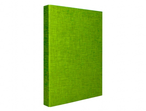 Carpeta de 4 anillas 25mm mixtas Liderpapel folio cartonforrado paper coat verde 26426, imagen 4 mini