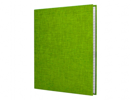 Carpeta de 4 anillas 25mm mixtas Liderpapel folio cartonforrado paper coat verde 26426, imagen 5 mini