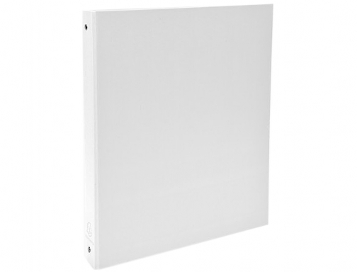 Carpeta de 4 anillas 30mm redondas Exacompta Din A4 carton forrado blanco 51378E , blanca, imagen 2 mini