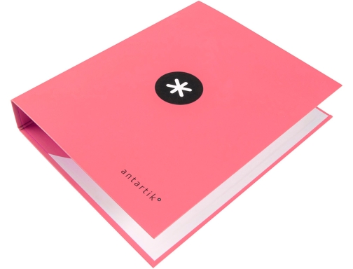 Carpeta 4 Anillas 40 Mm Mixtas Antartik A4 Forrada Color Coral Aw62, imagen 3 mini