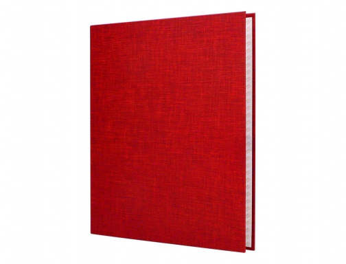 Carpeta de 4 anillas 40mm mixtas Liderpapel folio carton forrado paper coat 25564 , rojo, imagen 5 mini