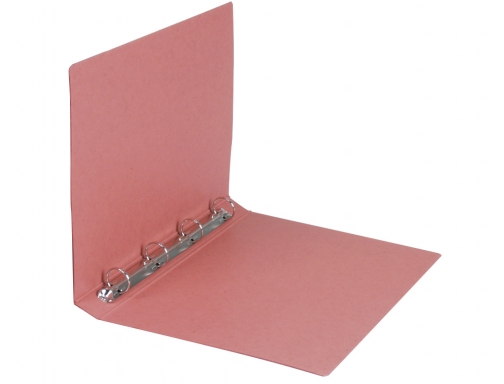 Carpeta de 4 anillas 40mm redondas Liderpapel folio carton cuero 10025, imagen 2 mini