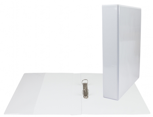 Carpeta canguro 4 anillas mixtas 40mm Esselte A4 plastico blanca 55295 , blanco, imagen 2 mini