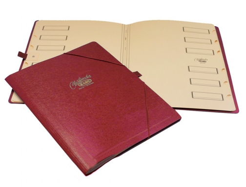Carpeta clasificador carton rigido Saro folio roja -12 departamentos 30-R , rojo, imagen 2 mini