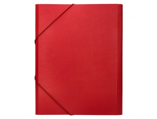 Carpeta clasificadora Liderpapel 12 departamentos folio prolongado carton forrado roja 24084 , rojo, imagen 4 mini