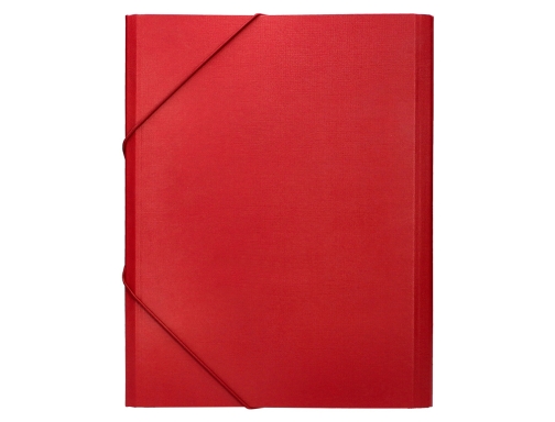 Carpeta clasificadora Liderpapel 12 departamentos folio prolongado carton forrado roja 24084 , rojo, imagen 4 mini